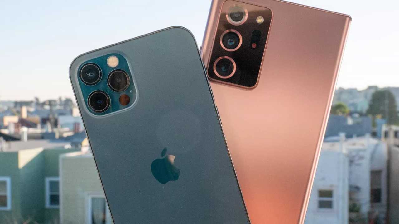 galaxy note20 iphone 12 pro