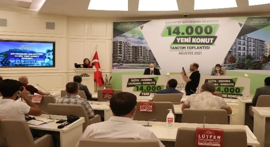 Gaziantep’e 14 bin konut müjdesi