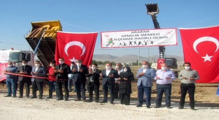 Araban Gençlik Merkezinin temeli dualarla atıldı