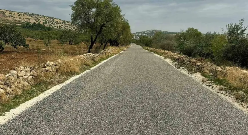 Araban’da 4 kırsal mahalleyi birbirine bağlayan 4,5 kilometrelik yol yenilendi