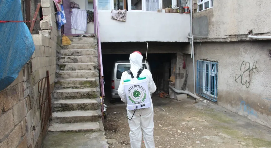 Araban HER YERİ DEZENFEKTE EDİYOR