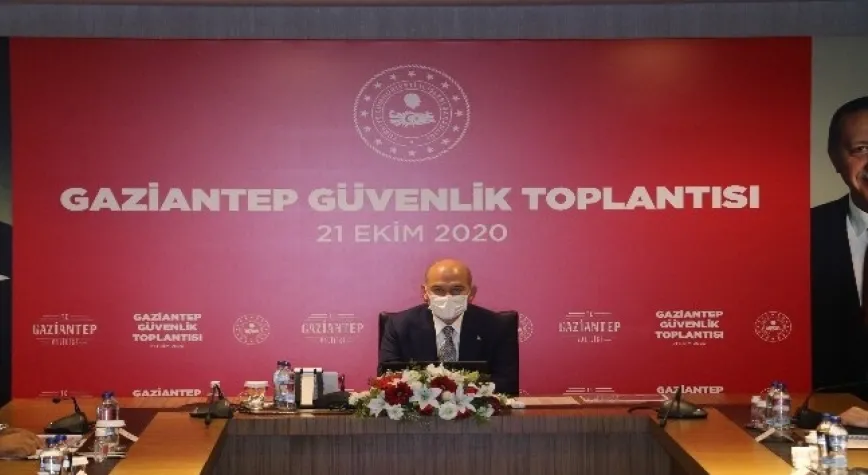 Bakan Soylu Gaziantep’te güvenlik toplantısına katıldı