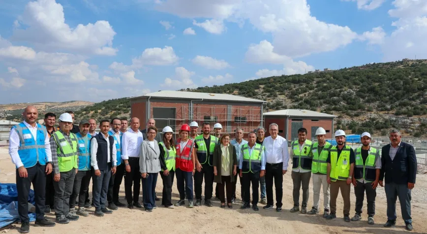 BAŞKAN ŞAHİN, KUZEYŞEHİR ATIK SU ARITMA TESİSİ İNŞAAT ALANINI İNCELEDİ