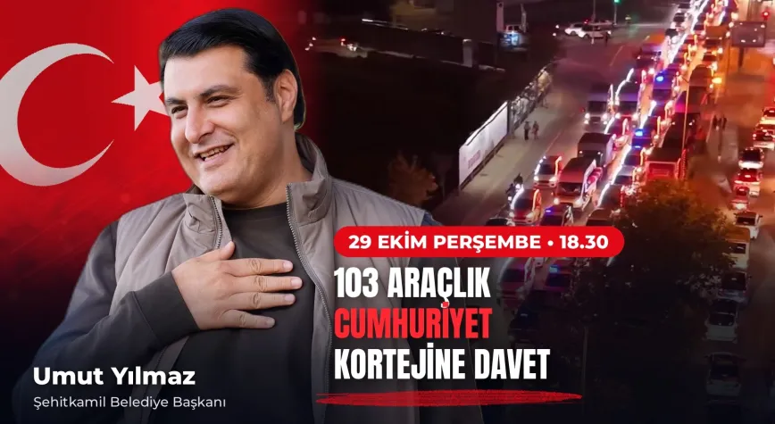 Başkan Umut Yılmaz’dan 103 araçlık Cumhuriyet kortejine davet