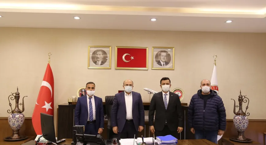 BİK Bölge Müdürü Poyraz’dan Belediye Başkanı Sarı’ya ziyaret