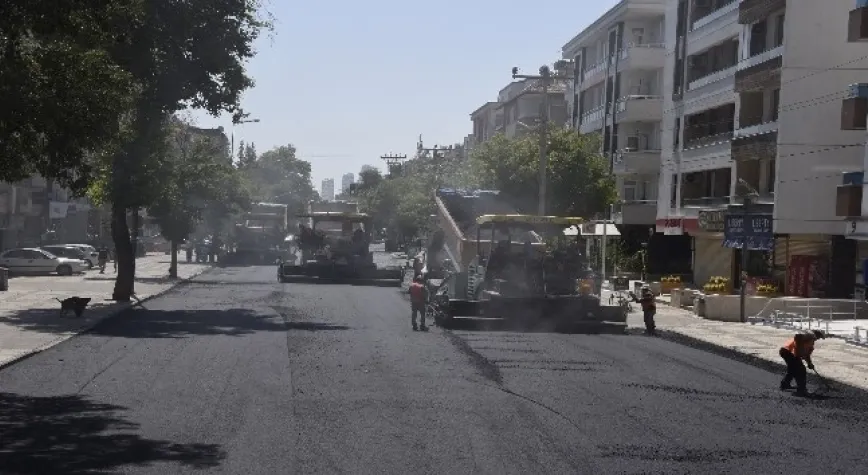 Büyükşehir, Ordu Caddesi’nin asfaltını yeniledi