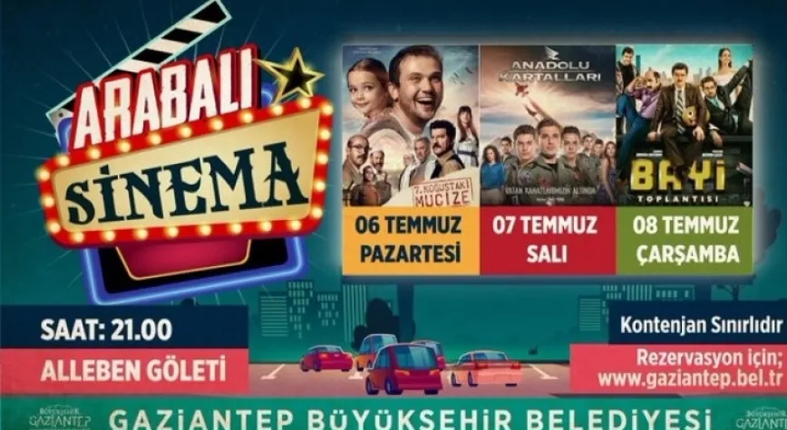 Büyükşehirden Arabalı Sinema Günleri
