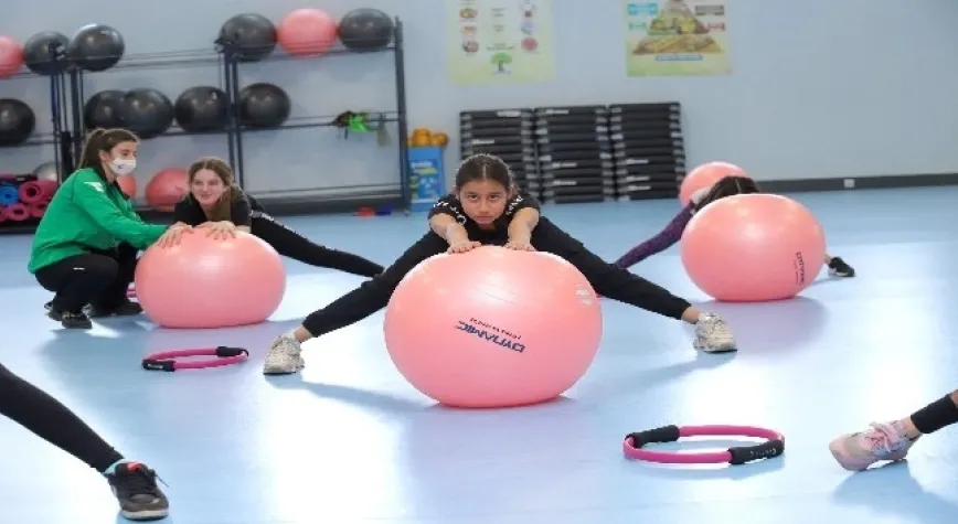 Çocuklar spora ilk adımı severek atıyor