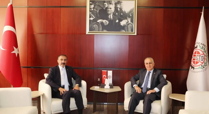 GAÜN Rektörü Doğan’dan GTO Başkanı Yıldırım’a hayırlı olsun ziyareti