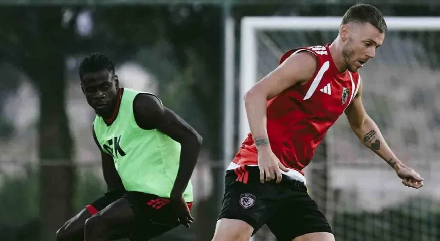 Gaziantep FK'da Rize maçı öncesi taktik çalışma