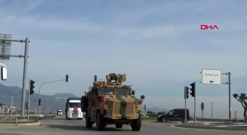 Gaziantep suriye ye askeri sevkiyat