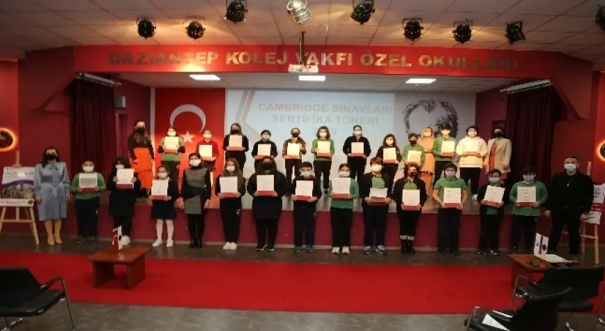 GKV’liler Cambridge Assessment English sertifikalarını aldı