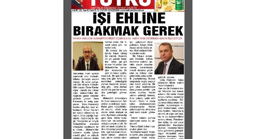İşi ehline bırakmak gerek