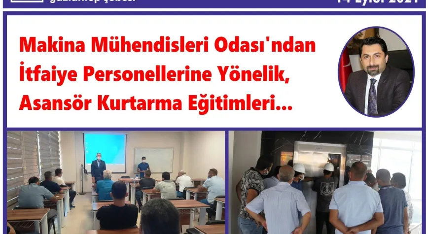 MMO’dan İtfaiye Personellerine Yönelik, Asansör Kurtarma Eğitimleri…