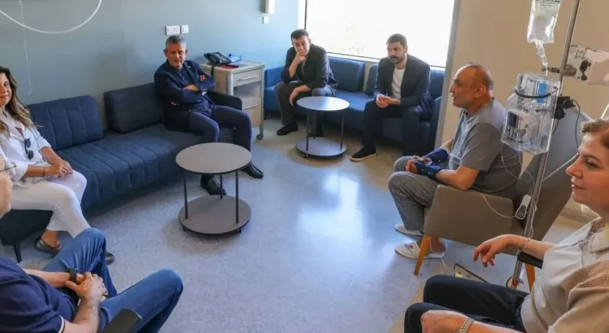 Özgür Özel’den Melih Meriç’e hastane ziyareti