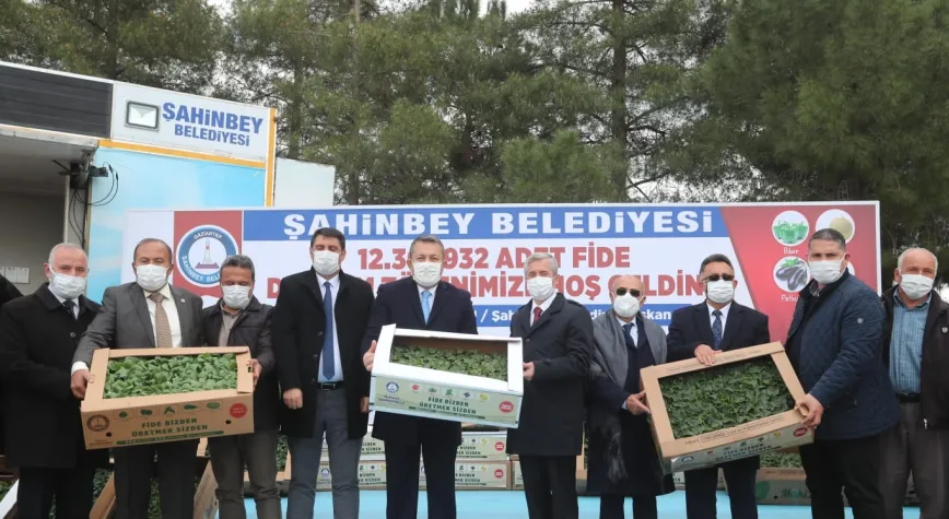 ŞAHİNBEY BELEDİYESİ’NDEN ÇİFTÇİLERE 12.301.932 FİDE