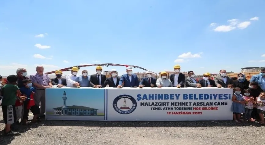 Şahinbey’de Malazgirt Camii’nin temeli atıldı