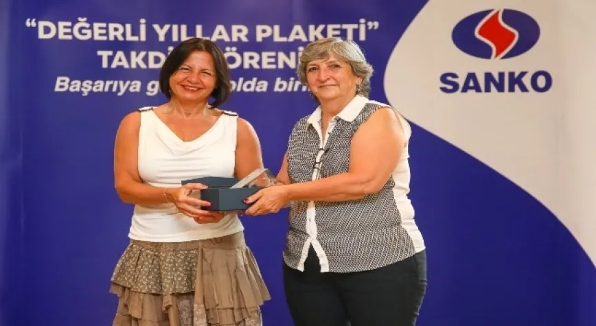 SANKO’dan “Değerli Yıllar Plaketi” takdim töreni