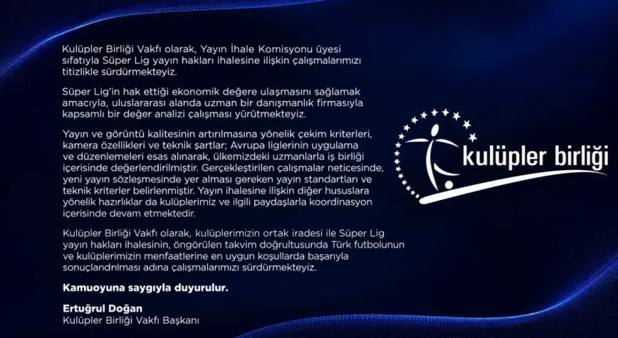 Süper Lig’in Yayın İhalesi İçin Hazırlıklar Sürüyor