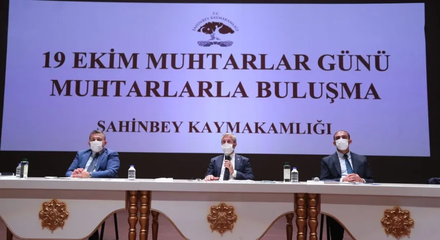 TAHMAZOĞLU MUHTARLARLA BİR ARAYA GELDİ