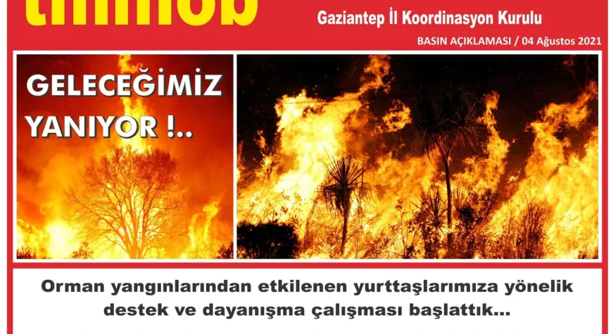 TMMOB Gaziantep’ten yardım kampanyası…