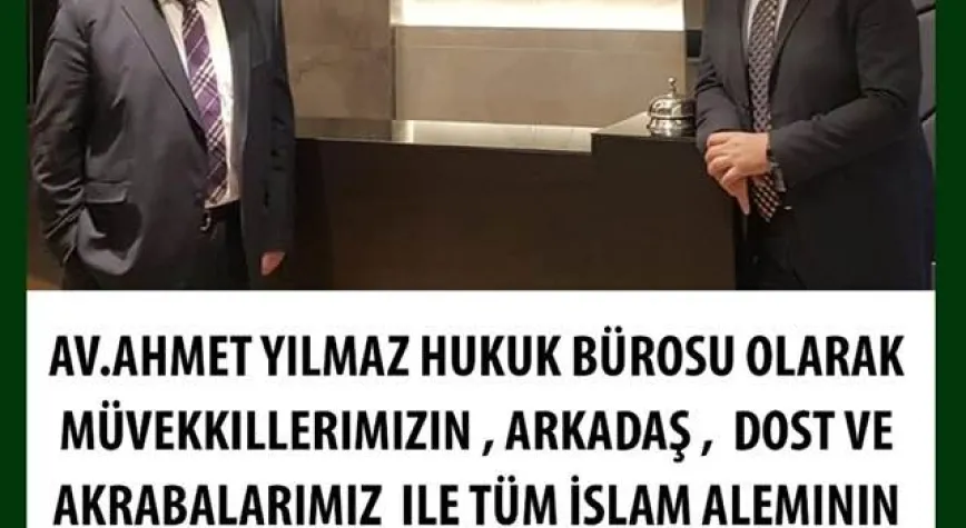 Yılmaz Hukuk Bürosu’ndan Bayram Kutlaması